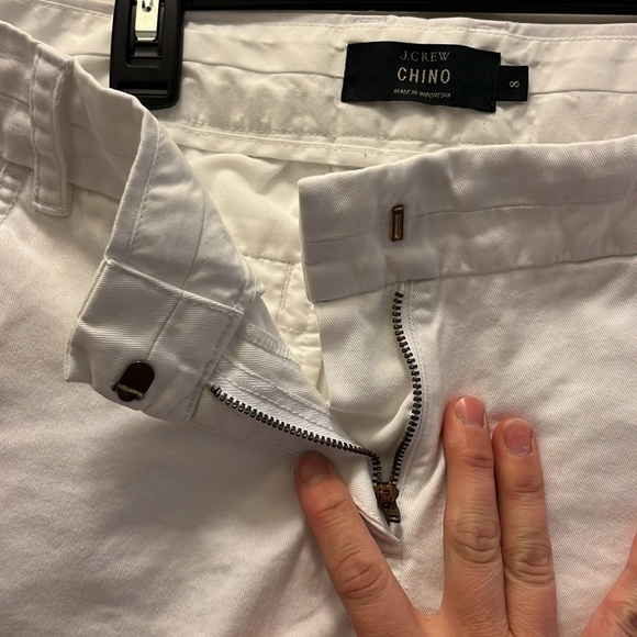 JCrew 100% cotton chino white womans shorts size 8 - Picture 4 of 7